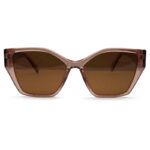 Pink Transparent Color Sunglasses