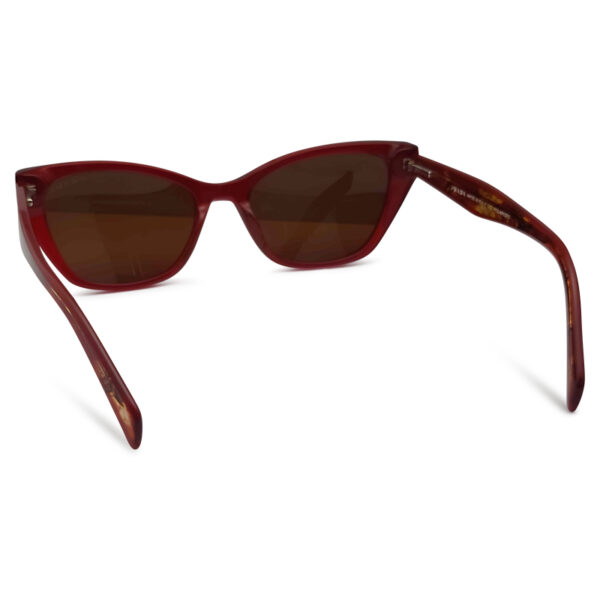 Red Transparent Color Woman Sunglasses
