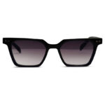Glossy Black Unique Design Sunglasses
