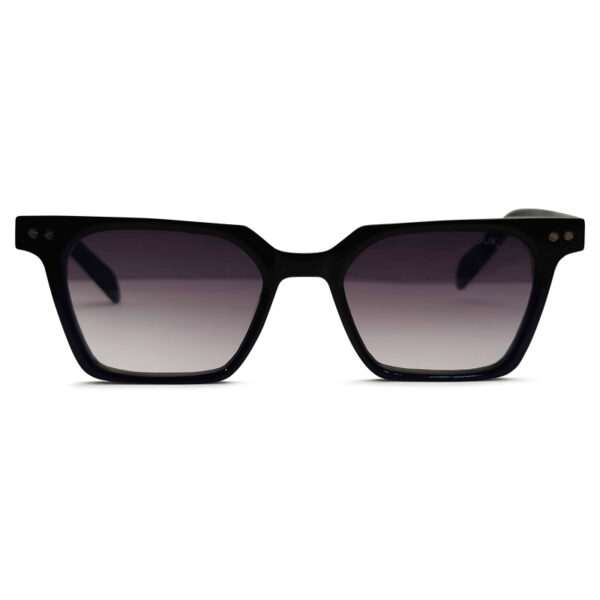 Glossy Black Unique Design Sunglasses