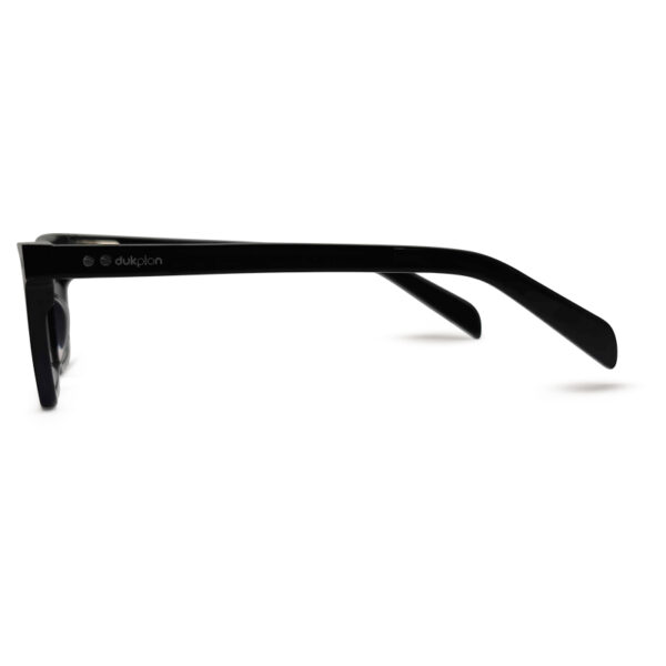 Glossy Black Unique Design Sunglasses