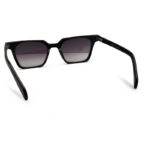 Glossy Black Unique Design Sunglasses
