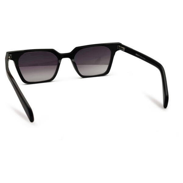 Glossy Black Unique Design Sunglasses