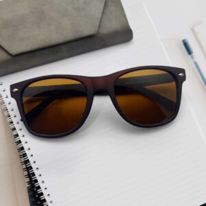 Brown Color Glass Lens Stylish Sunglasses