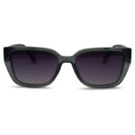 Black Transparent Color Cat Eye Shape Sunglasses