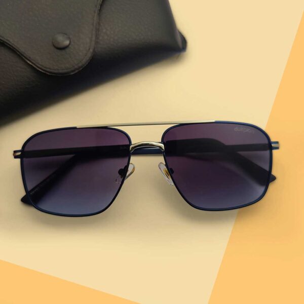Double Bridge Metal Frame Sunglasses