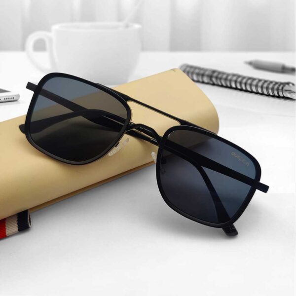 Double Bridge Black Color Sunglasses