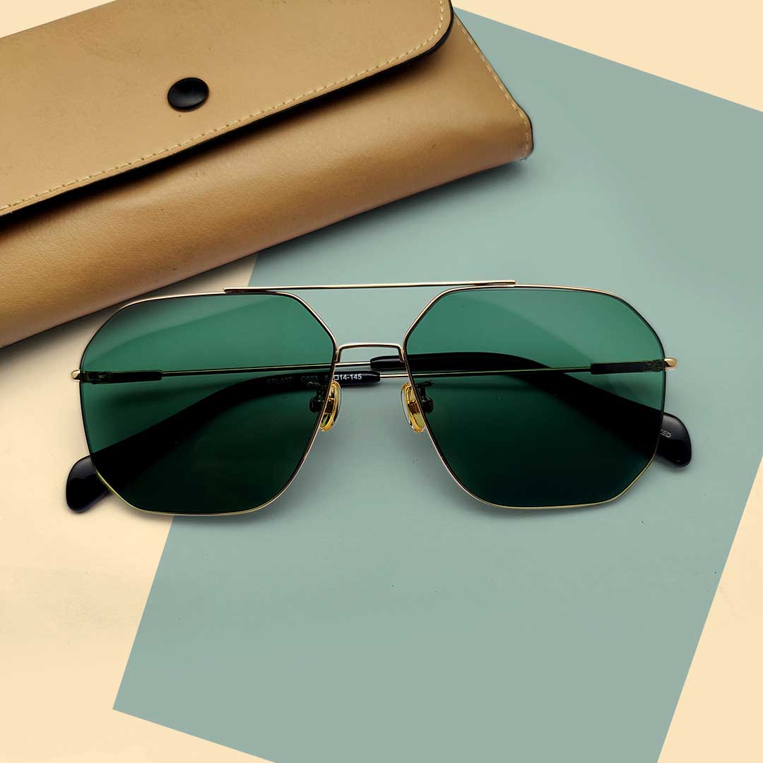 Bottle Green Color Premium Sunglasses