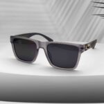 Transparent Color Square Shape Sunglasses