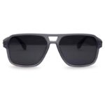 Transparent Color Double Bridge Sunglasses