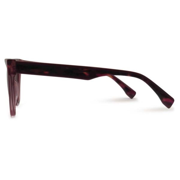 Pink Transparent Color Woman Sunglasses