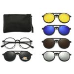 Round Shape Magnetic 6in1 Sunglasses