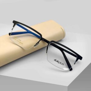 Black Color Half-rim Eyeglasses