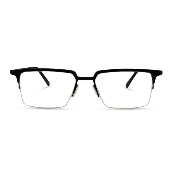 Black Color Half-rim Eyeglasses