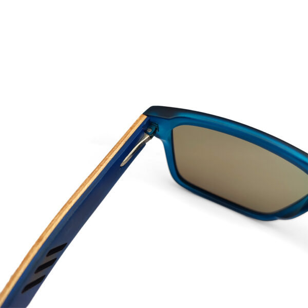 New Arrived Blue Mercury and Wooden Sunglasses