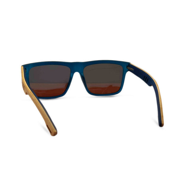 New Arrived Blue Mercury and Wooden Sunglasses