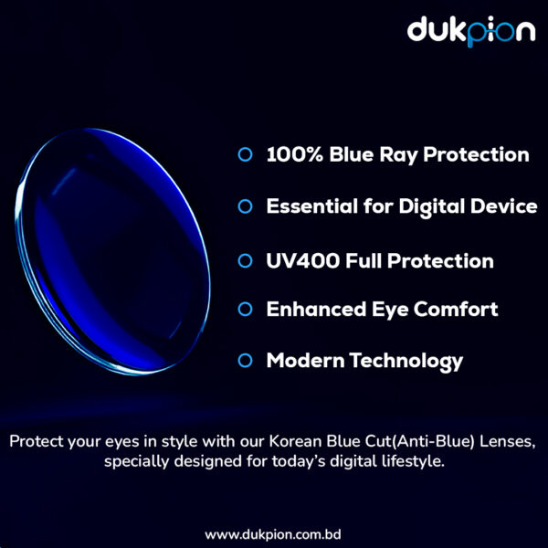 Dukpion Blue cut Lens