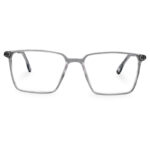 Transparent Color Fiber and Metal Mixed Eyeglasses