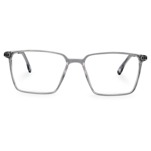 Transparent Color Fiber and Metal Mixed Eyeglasses