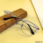 Transparent Clubmaster Shape Eyeglasses