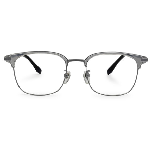 Transparent Clubmaster Shape Eyeglasses