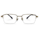 Fashionable Half-Rim Eyeglasses