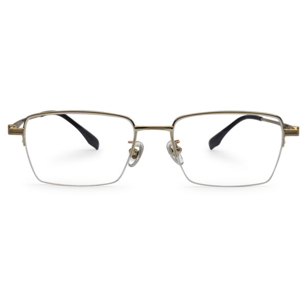Fashionable Half-Rim Eyeglasses