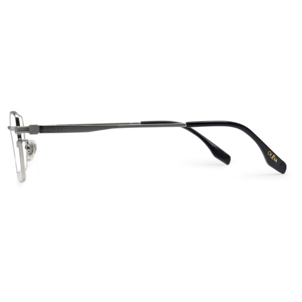 Half-Rim Silver Color Eyeglasses