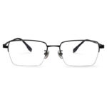 Black Color Half-Rim Eyeglasses