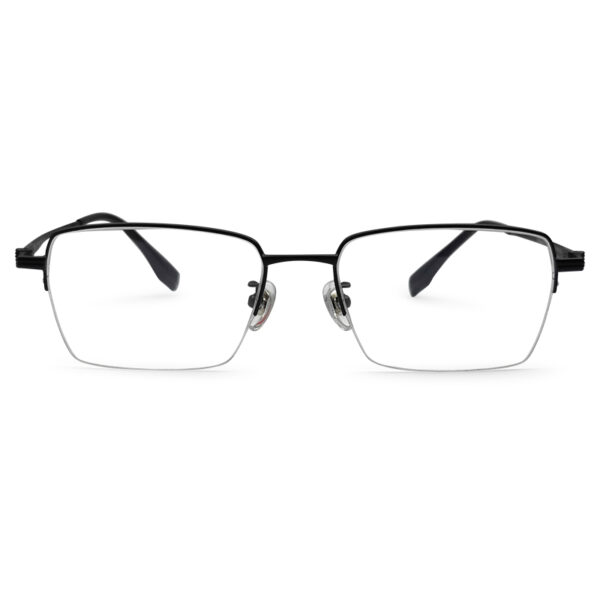Black Color Half-Rim Eyeglasses