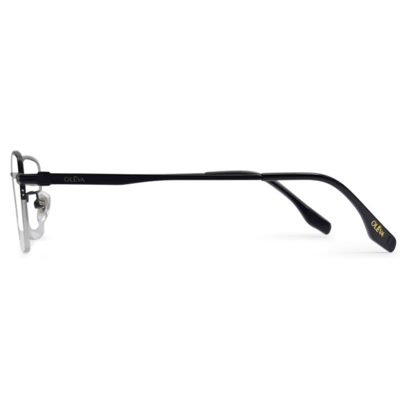 Black Color Half-Rim Eyeglasses