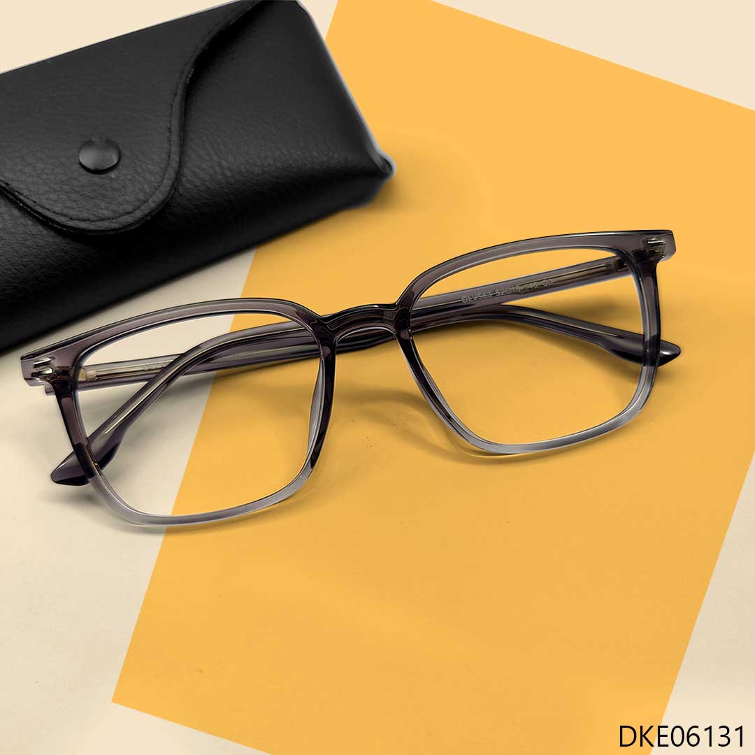 Grey Transparent Stylish Eyeglasses