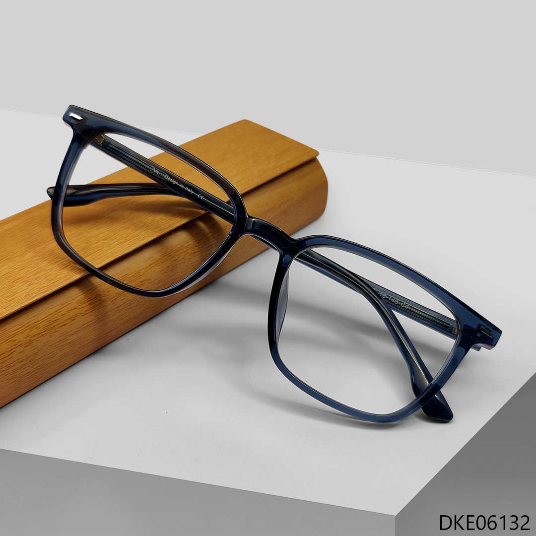 New Blue Transparent Eyeglasses