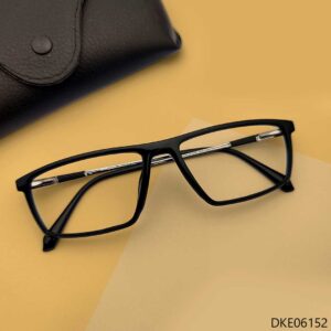 Black Color Rectangle Shape Eyglasses