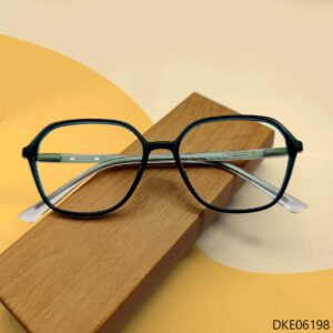 Semi Round Shape Transparent Eyeglasses