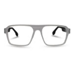 White and Black Mixed Color Transparent Eyeglasses