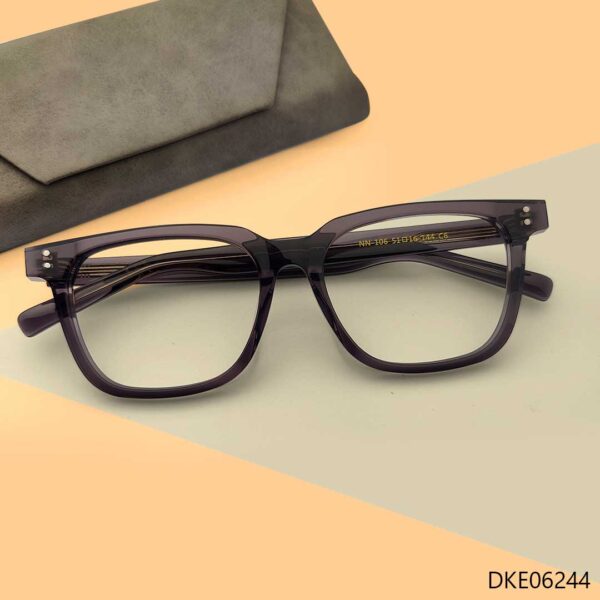 New Fashionable Grey Transparent Color Eyeglasses