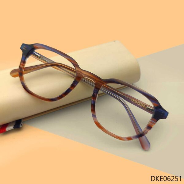 Mixed Semi Round Shape Eyeglasses