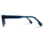 Blue Transparent Square Shape Eyeglasses