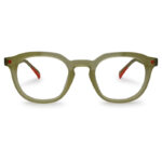 Olive Green Transparent Eyeglasses