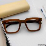 Brown Transparent Color Eyeglass