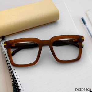 Brown Transparent Color Eyeglass