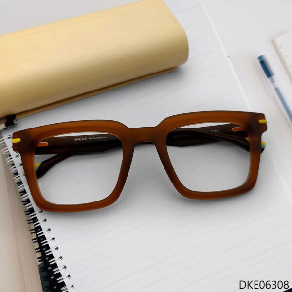 Brown Transparent Color Eyeglass