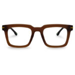 Brown Transparent Color Eyeglass