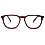 Red Transparent Color Eyeglass