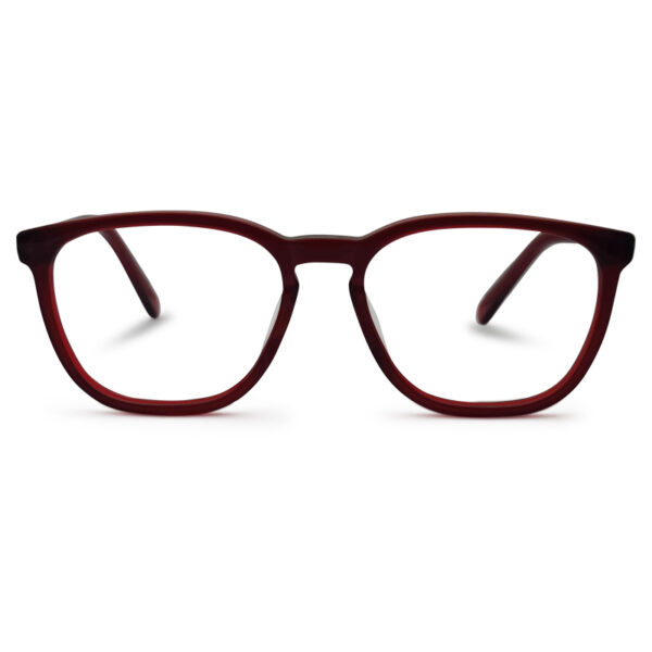 Red Transparent Color Eyeglass