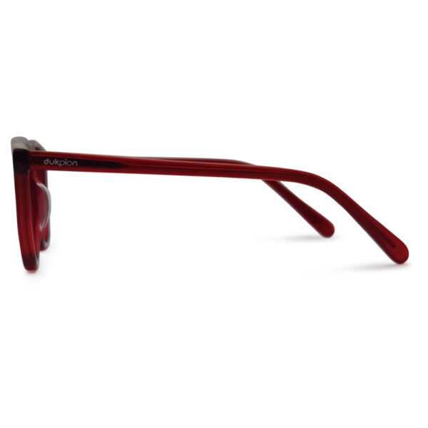 Red Transparent Color Eyeglass