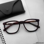 Brown Transparent Color Eyeglasses