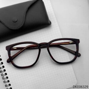 Brown Transparent Color Eyeglasses