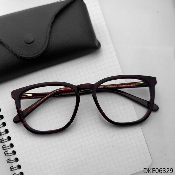 Brown Transparent Color Eyeglasses